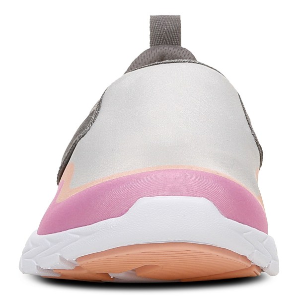 Vionic Trainers Ireland - Nalia Slip on Sneaker Grey Pink - Womens Shoes For Sale | OZVRJ-4170